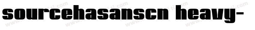 sourcehasanscn heavy字体转换